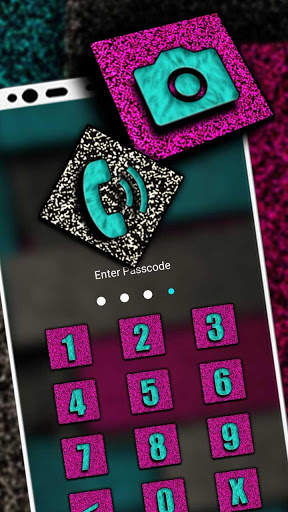 Glitter Tiles Launcher Theme screenshot 4