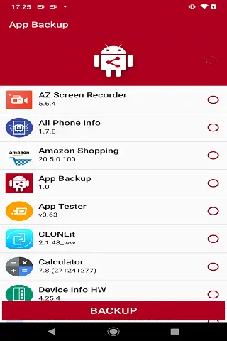 Apk Backup - Free apk backup application screenshot 1