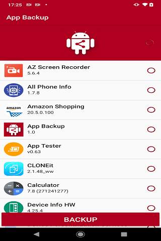 Apk Backup - Free apk backup application screenshot 1