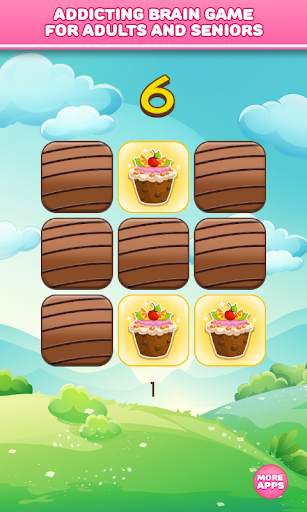 Brain game : Memory training : Cupcake * Free screenshot 1