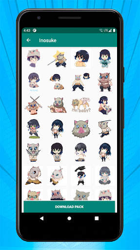 Anime Stickers for WhatsApp Kimetsu No Yaiba screenshot 1