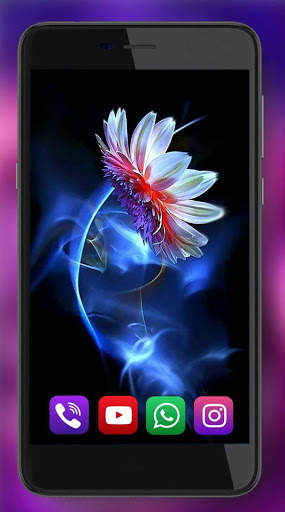 Neon Flowers Amazing Live Wallpaper screenshot 6