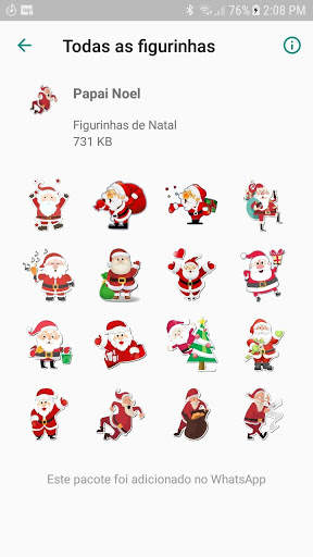 Figurinhas de Natal -   WAStickerApps screenshot 2