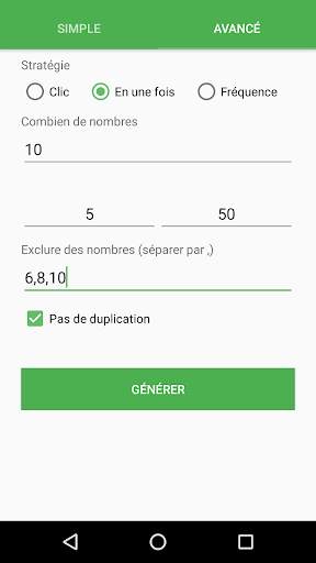 Générateur de nombres,  dés pile ou face screenshot 3