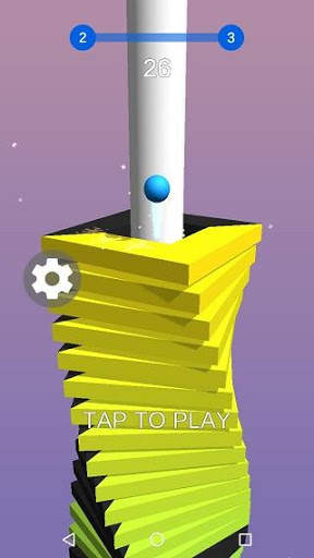 Tumpukan bola jatuh menara 3D istirahat screenshot 2