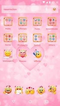 Emoji Theme - Pink Emoji Theme for Android FREE screenshot 2