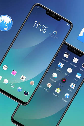 Abstract theme Blue gradient art screenshot 2
