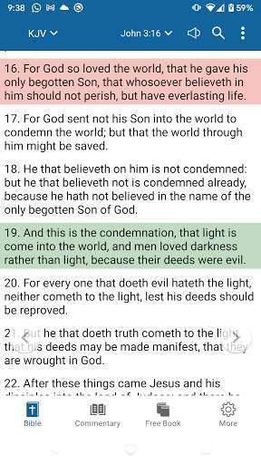 Bible KJV FREE - No Ads, Audio screenshot 1