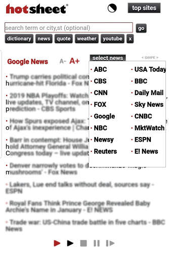 HotSheet News Headlines screenshot 2