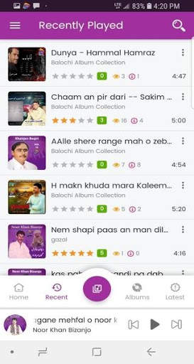 Thaheer - تاھیر listen and download balochi songs screenshot 3