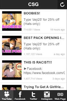 ComedyShortsGamer: YouTube App screenshot 1