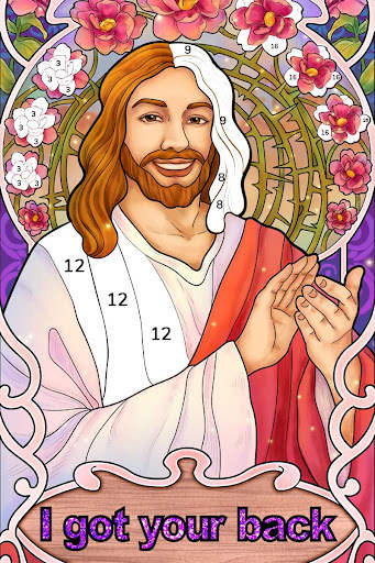 Bible Coloring Paint By Number screenshot 8