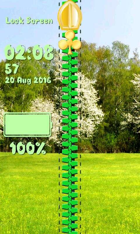 Spring Zipper Lock Screen screenshot 4