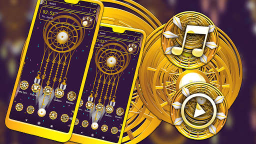 Golden Dream Catcher Launcher Theme screenshot 4