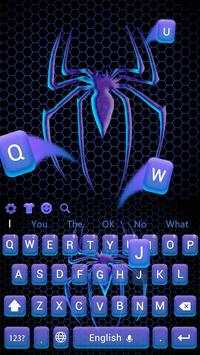 Unusual purple spider keyboard theme screenshot 4