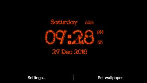 Digital Clock Live Wallpaper screenshot 6