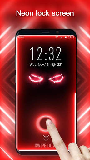 Neon Color Flash Lock Screen screenshot 3
