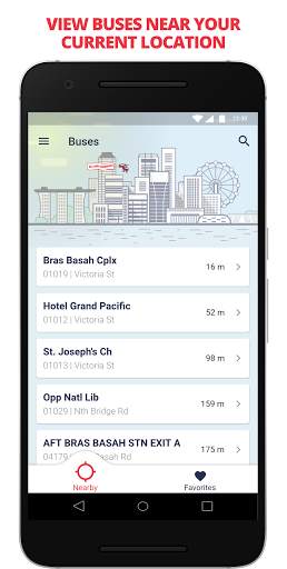 SG Land Transport: Bus stop and bus arrival info screenshot 1