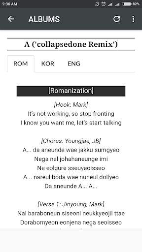 GOT7 Lyrics (Offline) screenshot 8