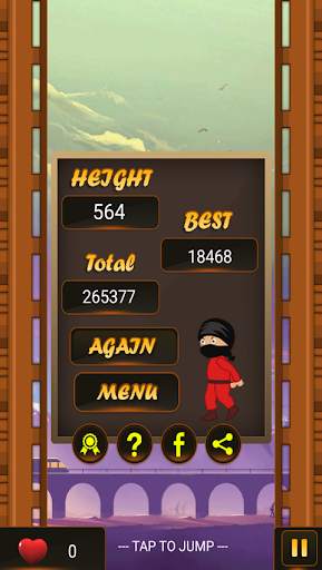 Ninja Super Jump Lite screenshot 1