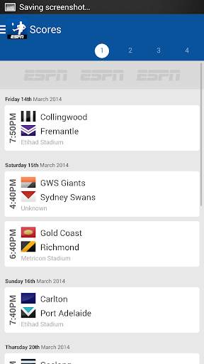 AFL Live Scores - Footy Now screenshot 1