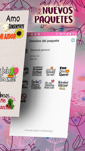 Stickers romanticos para WhatsApp - WAStickerApps screenshot 3