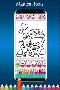 Coloring game for Doraemon screenshot 3