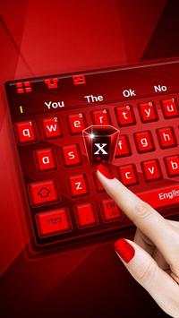 Red Keyboard Theme screenshot 1