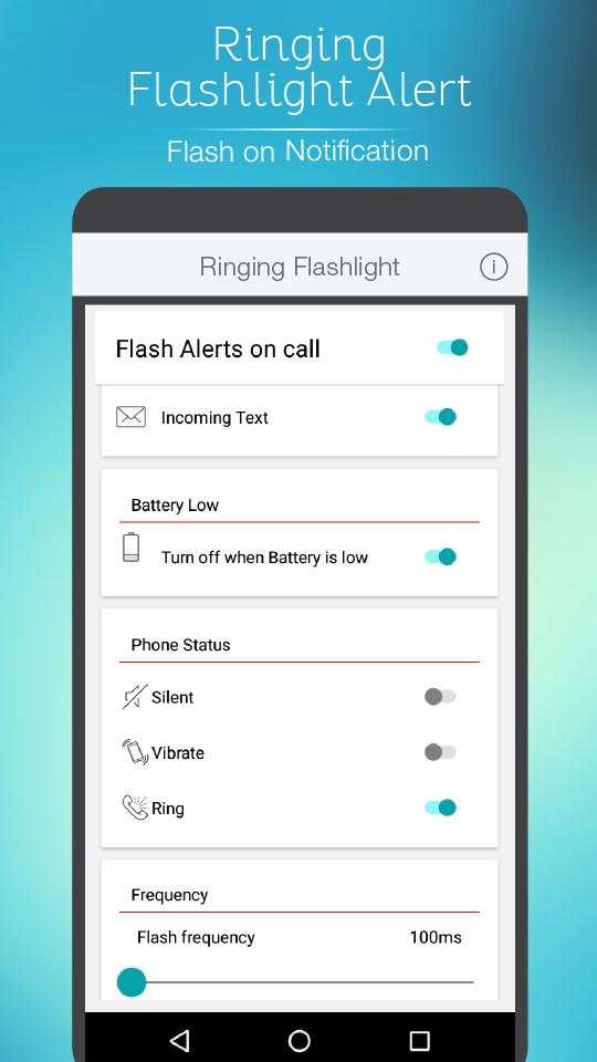 Ringing Flashlight Alerts screenshot 4