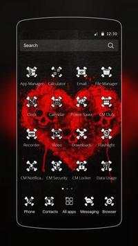 Blood Rose Skull Theme screenshot 2