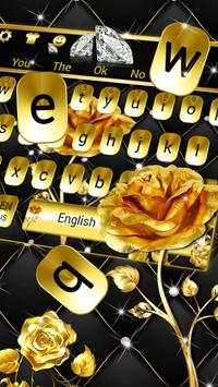 Gold Rose Keybaord Theme screenshot 1