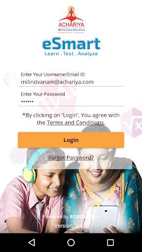 Achariya eSmart Learning screenshot 1