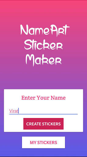 Name Sticker Maker -  Chat Sti screenshot 1