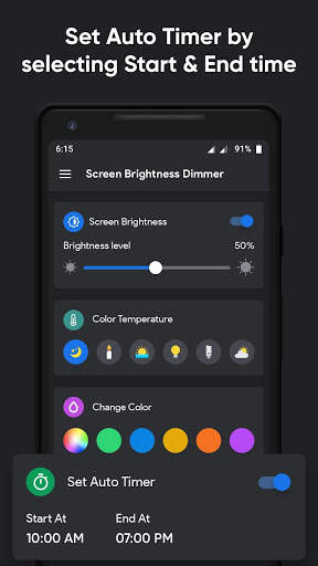 Lower Screen Brightness Dimmer - Night Filter screenshot 4