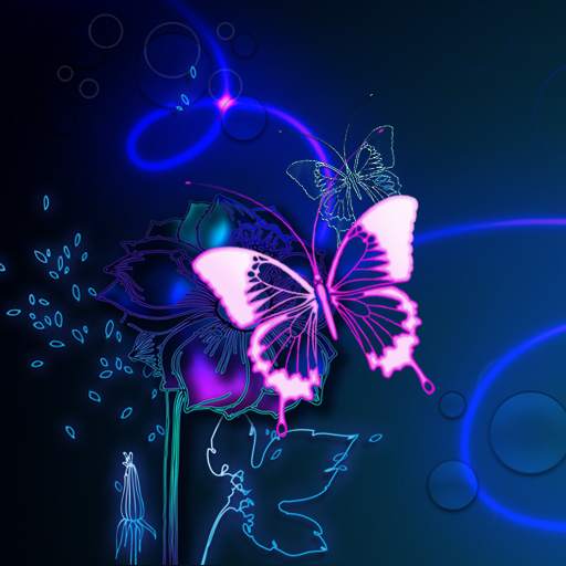 Neon Butterfly Live Wallpaper 1.1.0