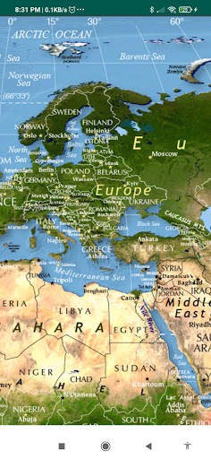 Physical World Map screenshot 5