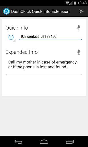 Quick Info DashClock Extension screenshot 1