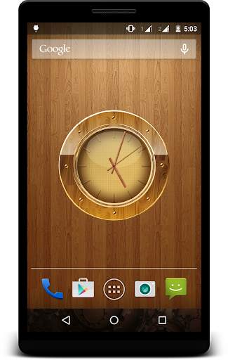 Wooden Clock Live Wallpaper screenshot 1