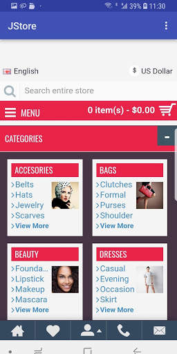 JStore e-shopping Mobile Application screenshot 3