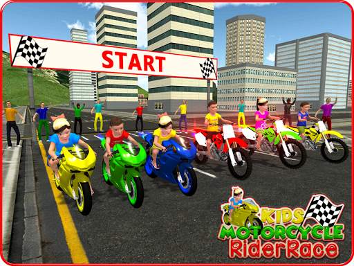 Kids MotorBike Rider Race 3D screenshot 6