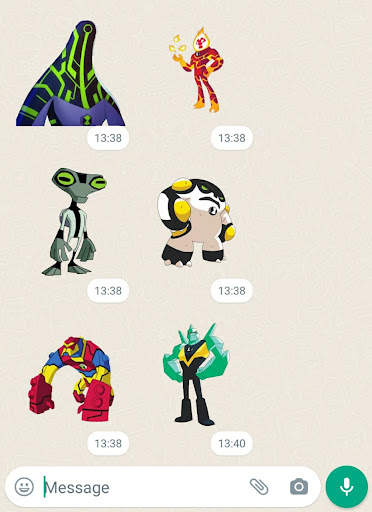 Ben Ten stickers - WhatsApp screenshot 3