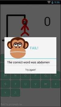 HangMan Lite FREEGame screenshot 4