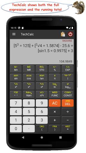TechCalc Scientific Calculator screenshot 1
