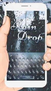 Mưa Drops Chủ đề bàn phím screenshot 1