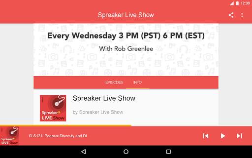 Spreaker Live Show 6 تصوير الشاشة
