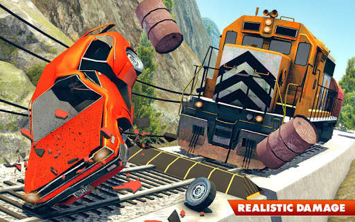 Train Vs Car Crash: Racing Games 2019 screenshot 1