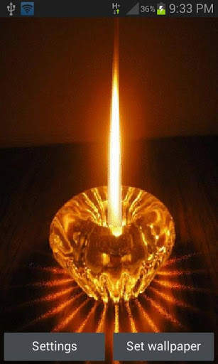 Crystal Candle Light LWP screenshot 1