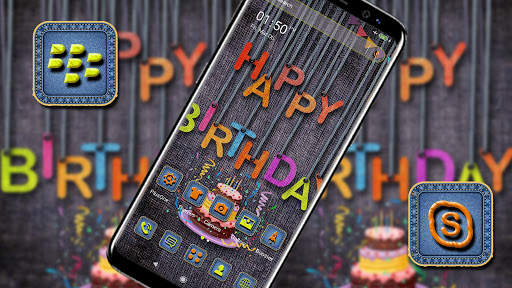 Happy Birthday Launcher Theme screenshot 1
