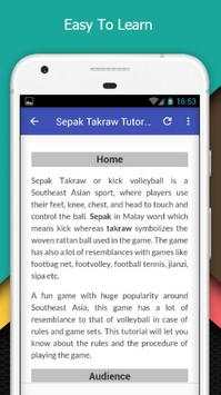 Tutorials for Sepak Takraw Offline screenshot 3