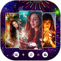 New Year Video Maker With Music logo